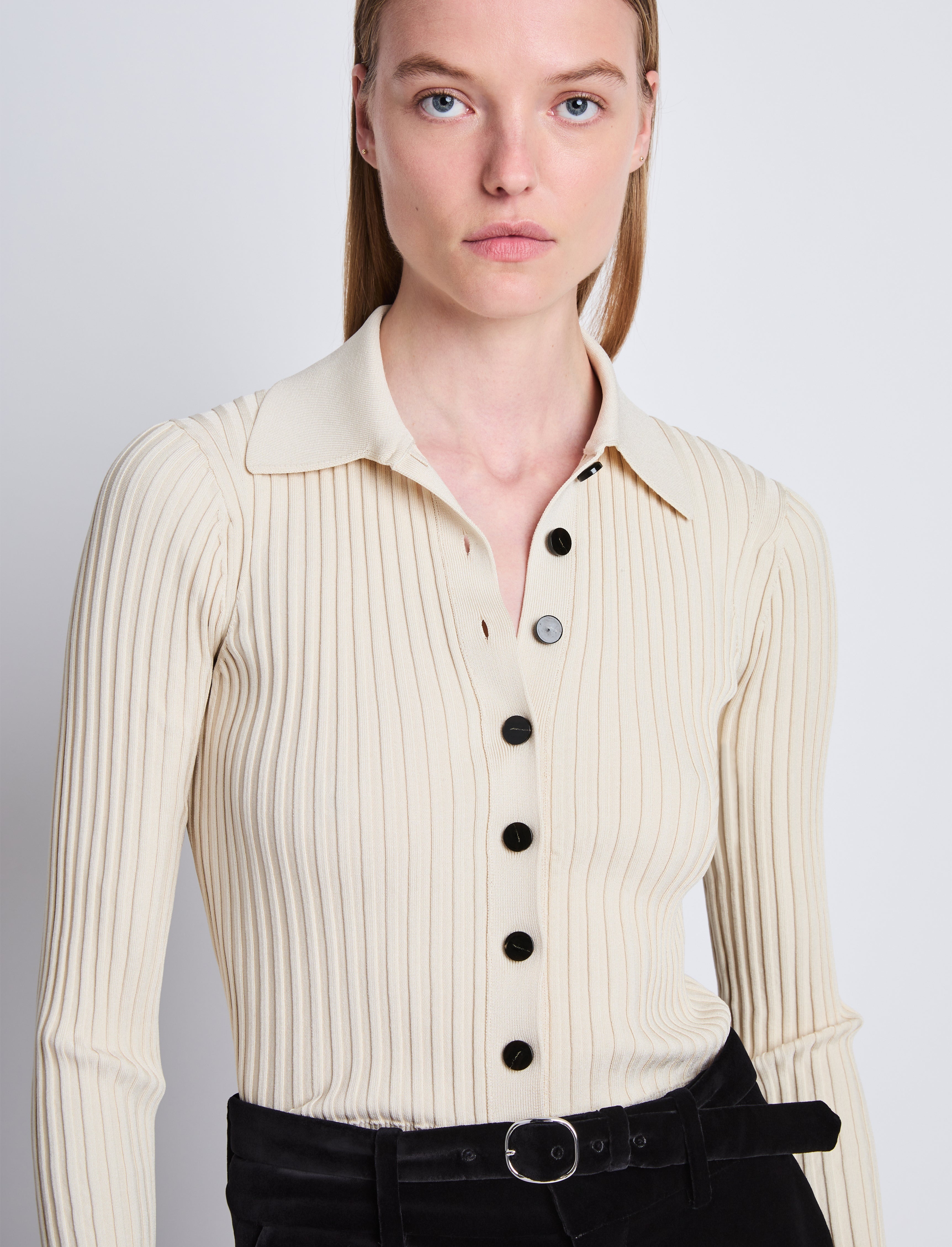 Carla Sweater in Midweight Viscose Rib - 6