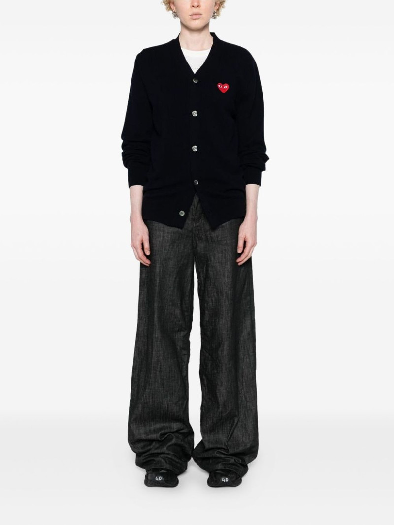 Comme des Garçons PLAY V-neck wool cardigan outlook