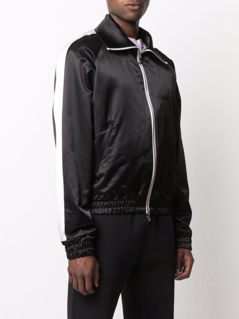 sateen zipped track jacket - 3