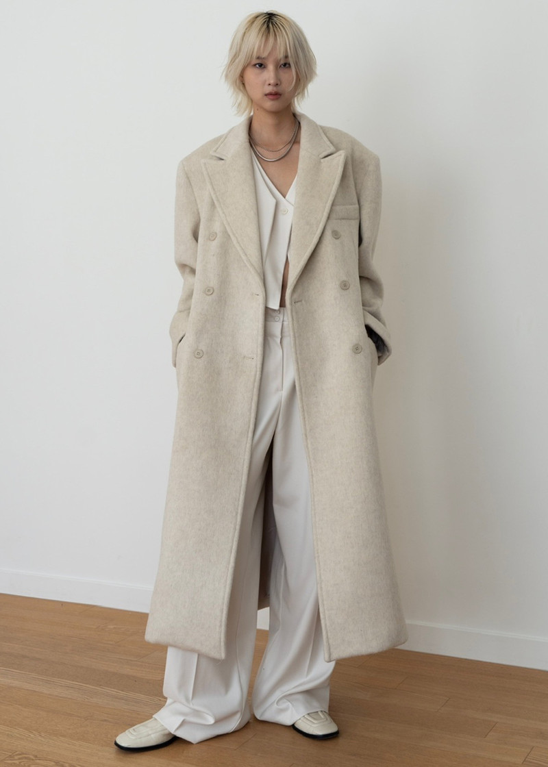 Jordan Wool Coat - Ivory 9