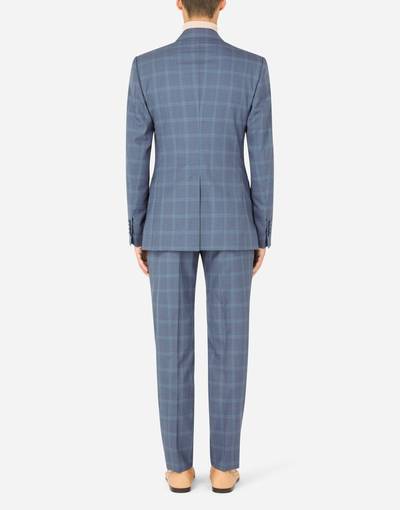 Dolce & Gabbana Double-breasted checked wool Sicily-fit suit outlook