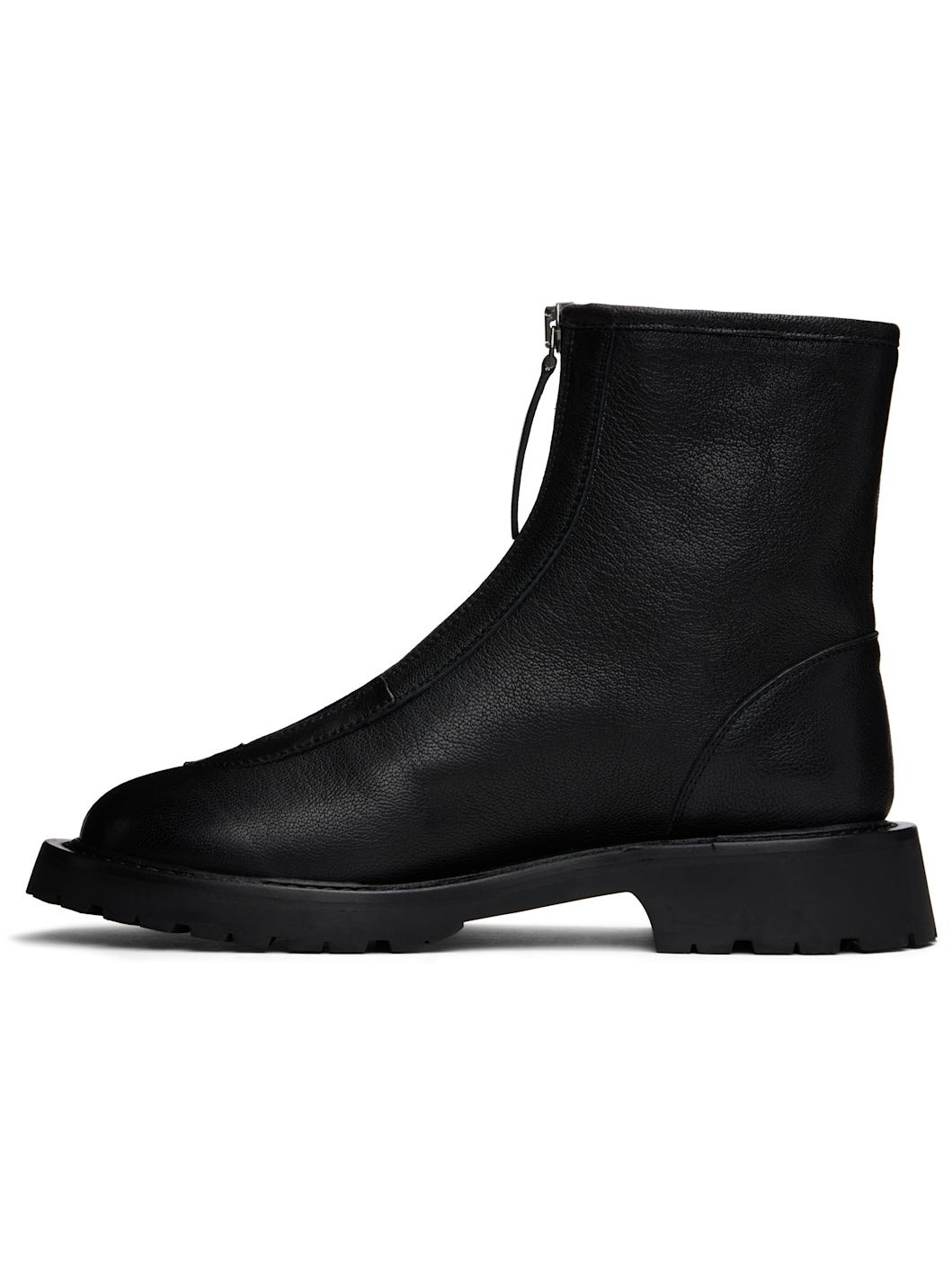 Black Zipped Boots - 3
