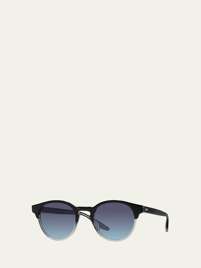 BARTON PERREIRA Beckford 49mm Round Acetate Sunglasses outlook