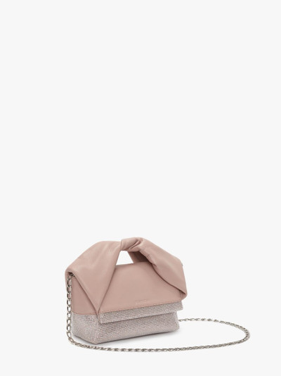 JW Anderson MEDIUM TWISTER - LEATHER TOP HANDLE BAG WITH CRYSTALS outlook