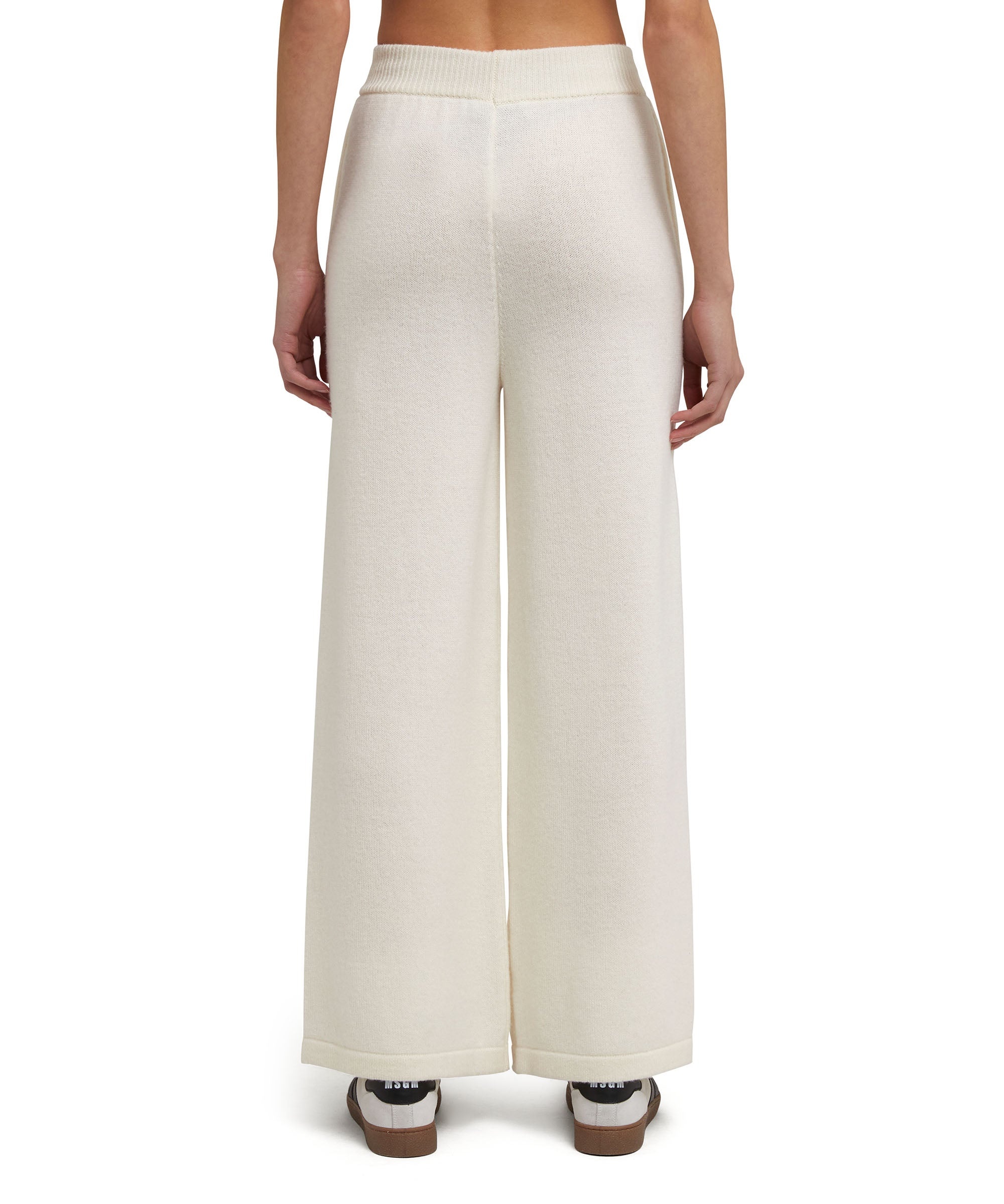 High-waisted trousers "MSGM Signature Cashmere blend" - 4
