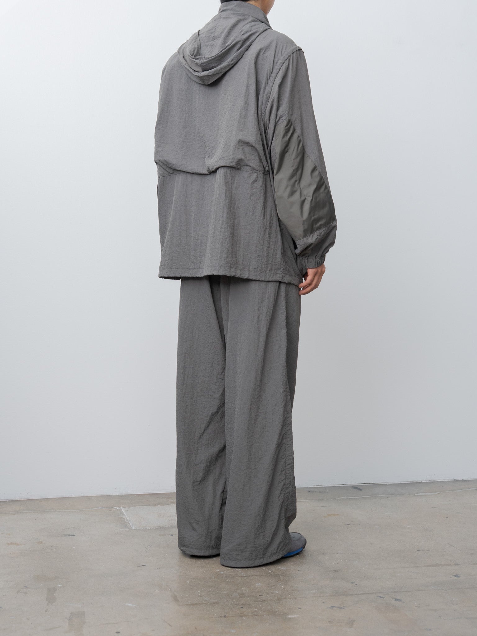 Nylon Multi Pockets Detachable Utility Blouson - Charcoal Khaki - 5