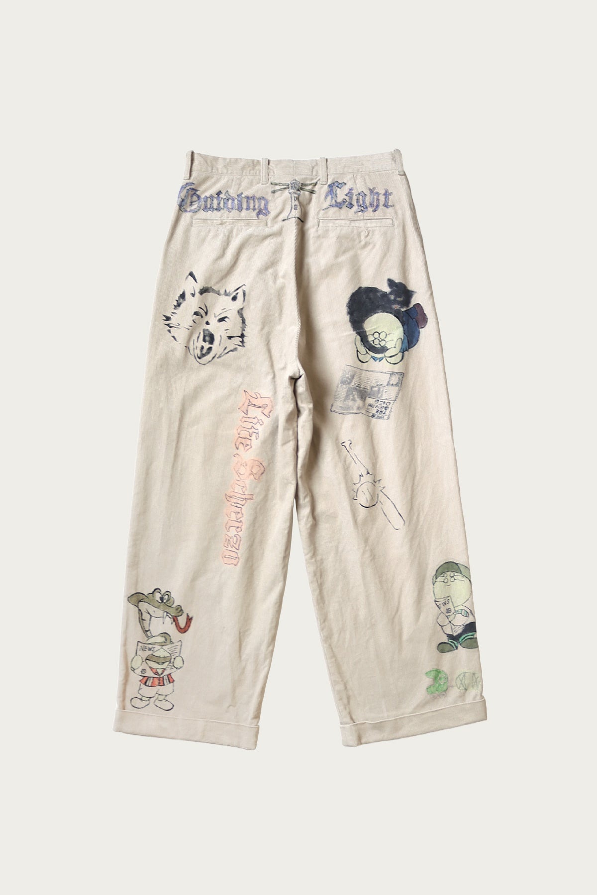 14W Corduroy IVY Pants (Memorial Paint Model) - Beige - 2