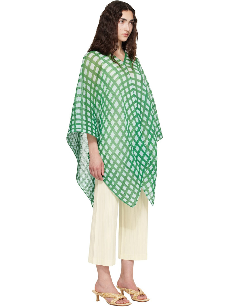 Pleats Please Issey Miyake Green Basket Madame-T Scarf outlook