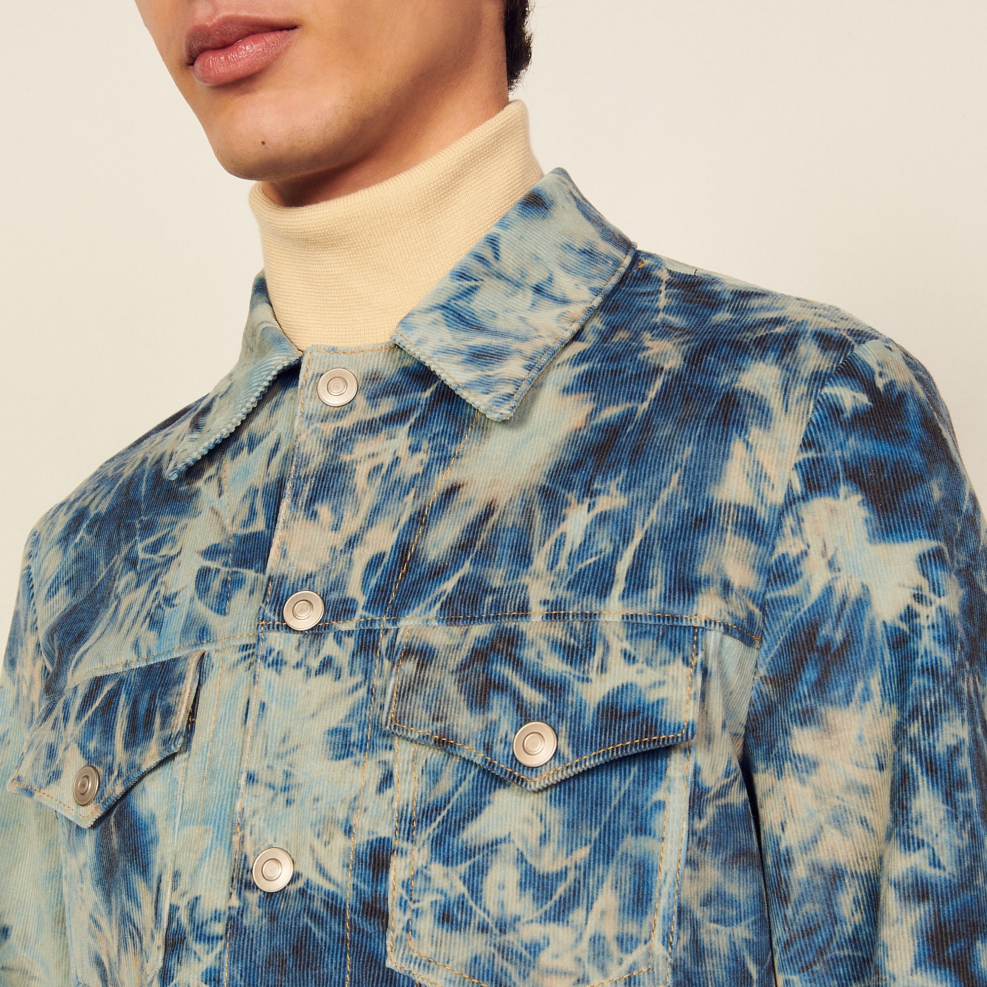 Tie-dye velvet jacket - 5