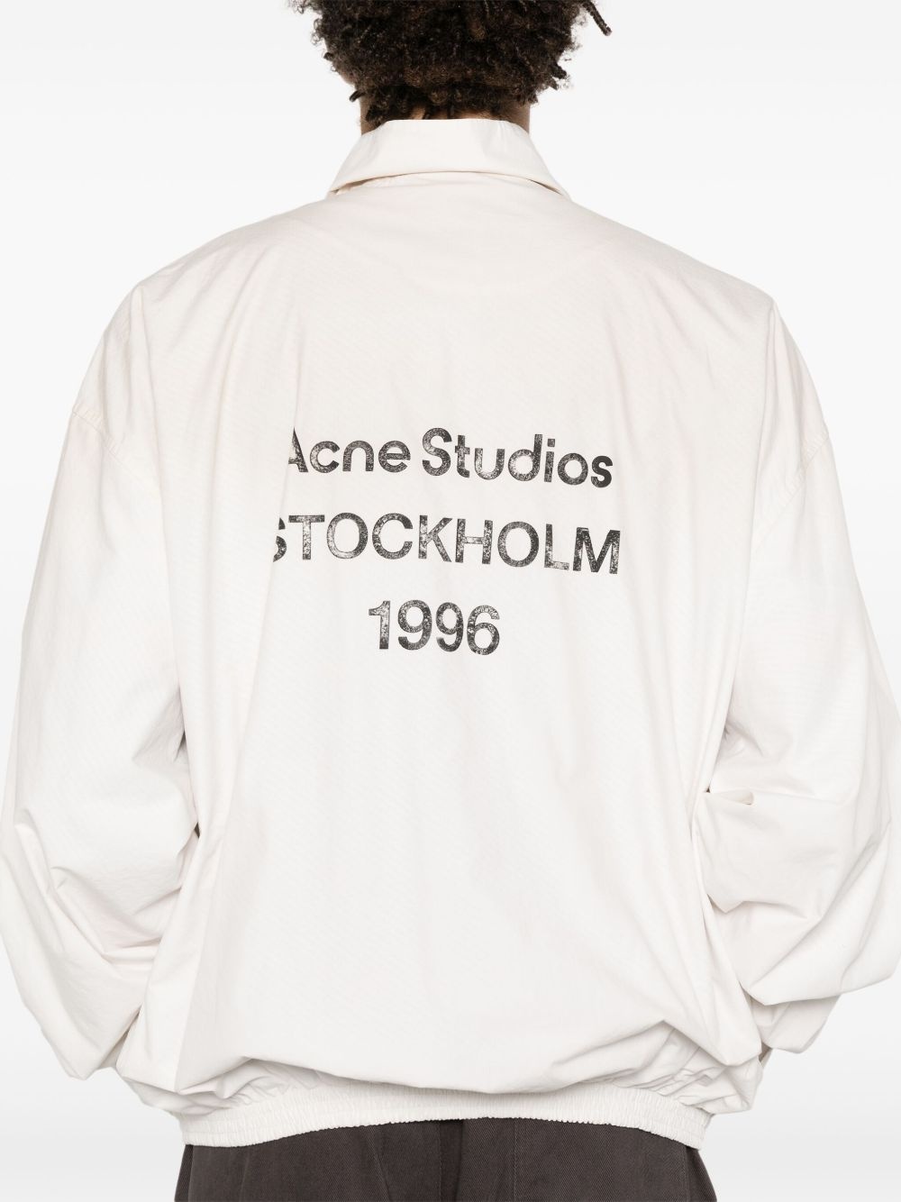 logo-print bomber jacket - 5