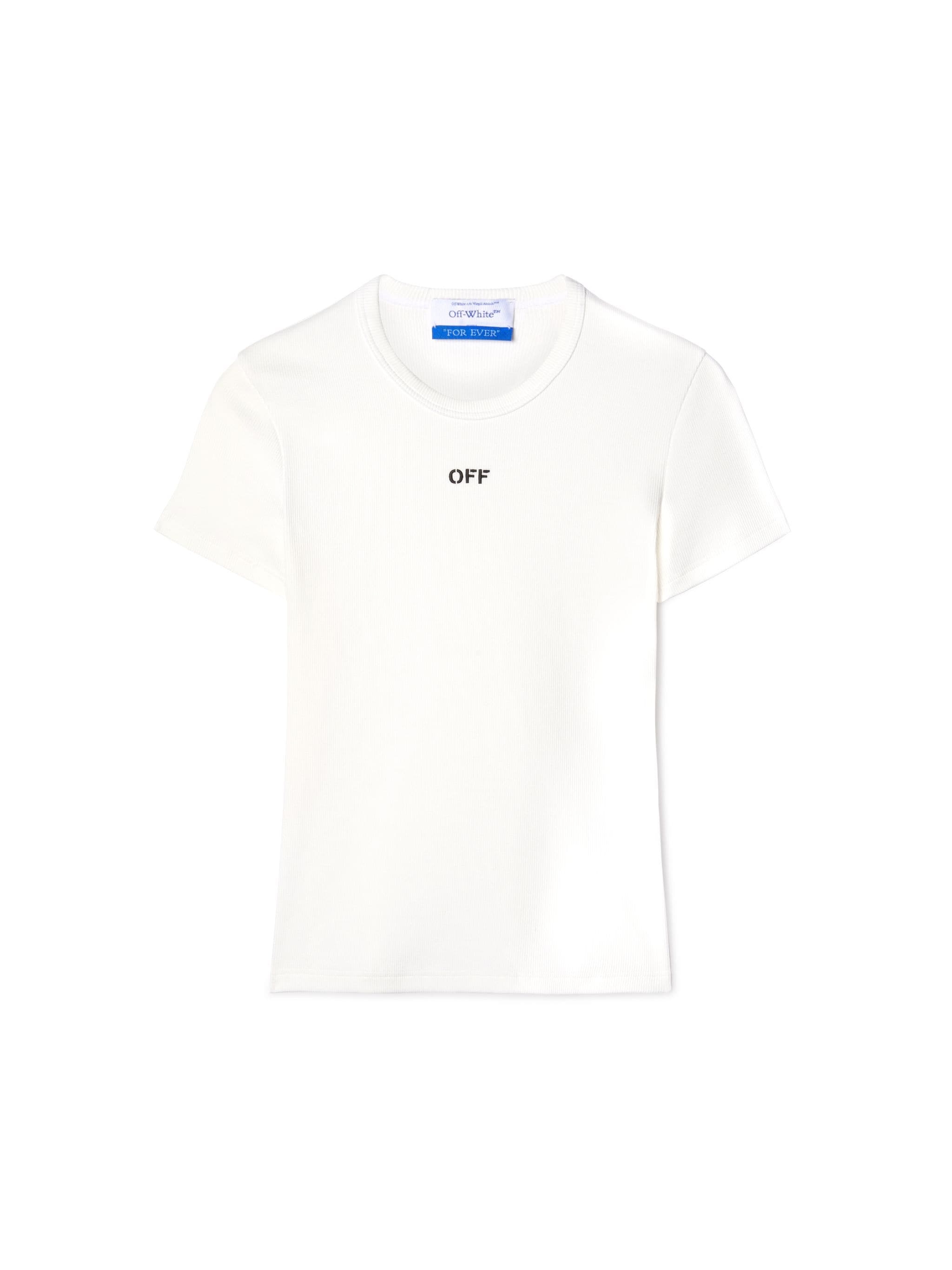 【関税&送料込】Off White Off Stamp Rib Basic Tee Washed Gre Gray Off Stamp Rib Basic T-shirt by Off-White on Sale