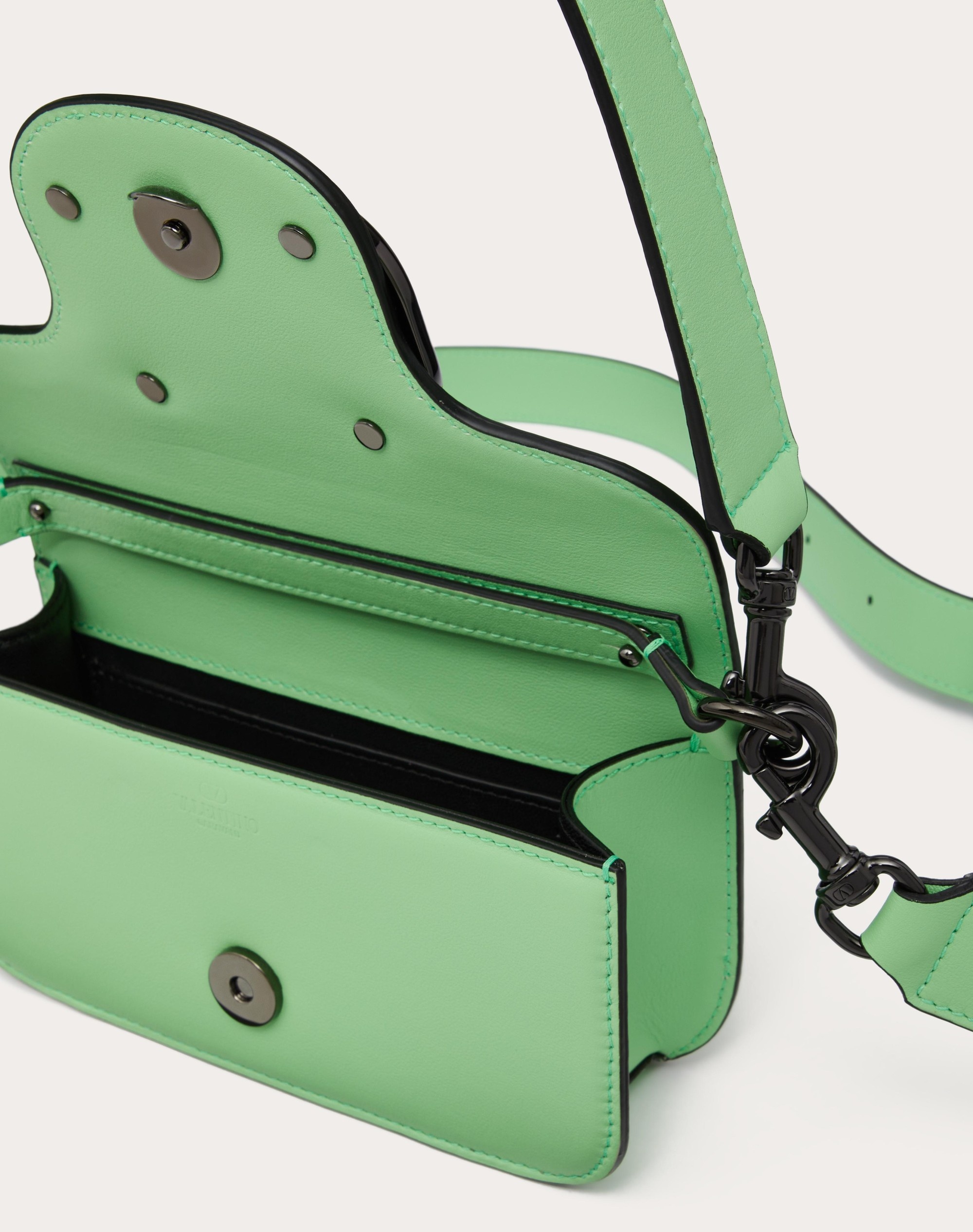 MINI VALENTINO GARAVANI LOCÒ CROSSBODY CALFSKIN BAG - 7