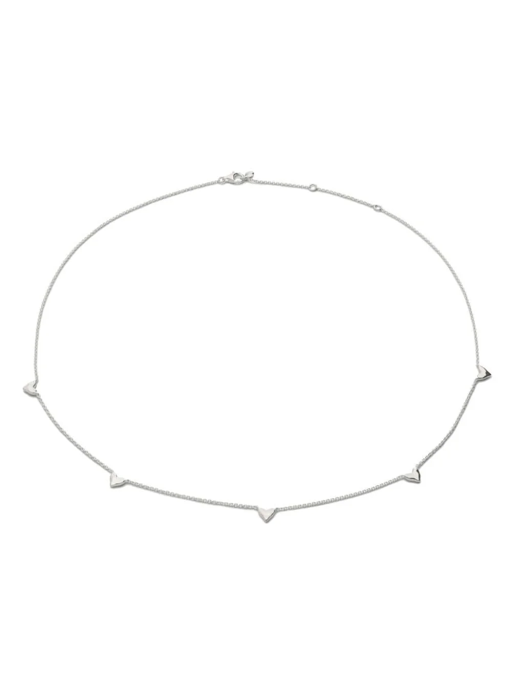 Heart Station sterling silver necklace - 1