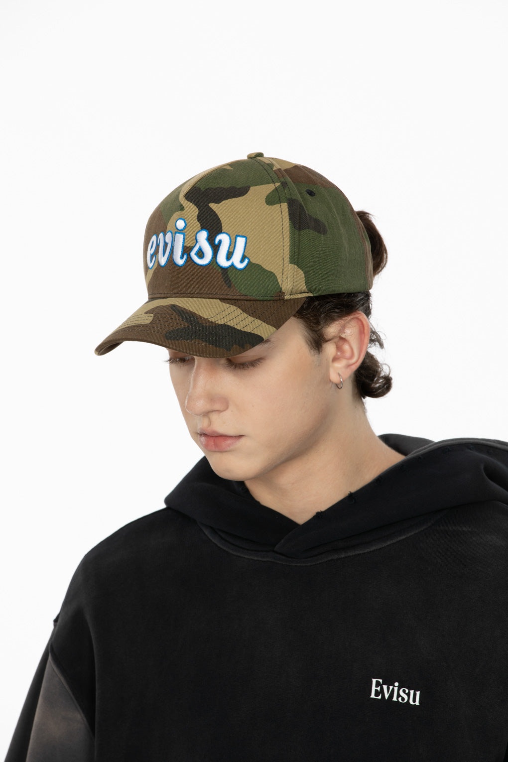 LOGO EMBROIDERY CAMO HAT - 3