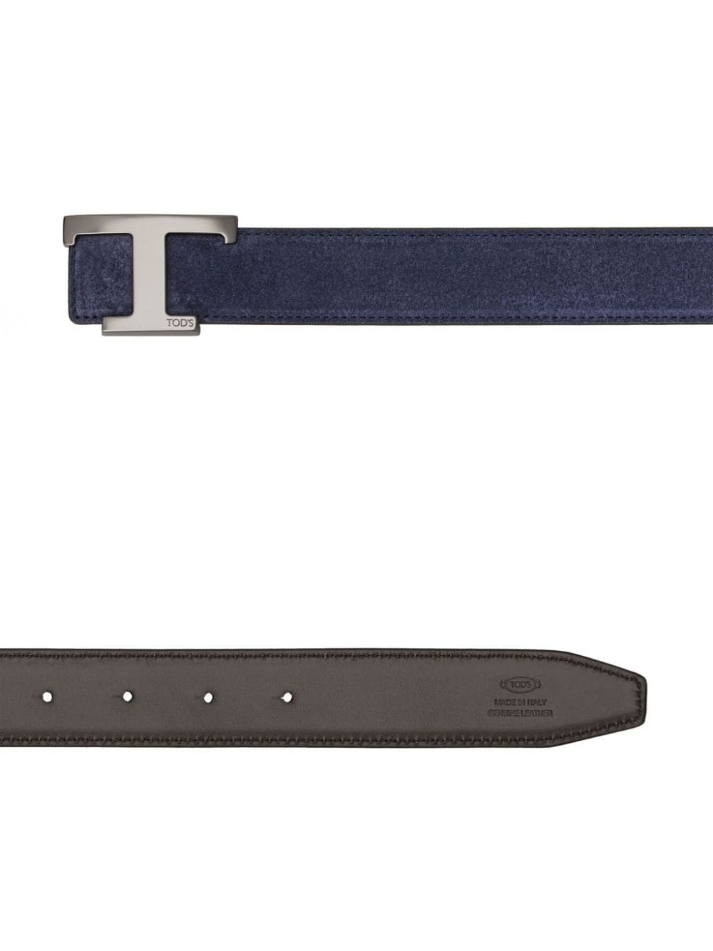 New T leather reversible belt - 2