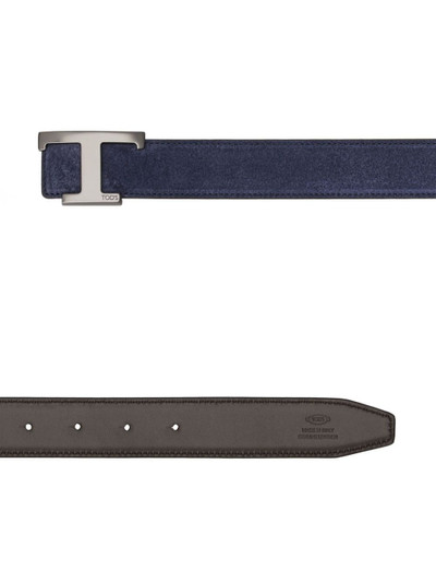 Tod's New T leather reversible belt outlook