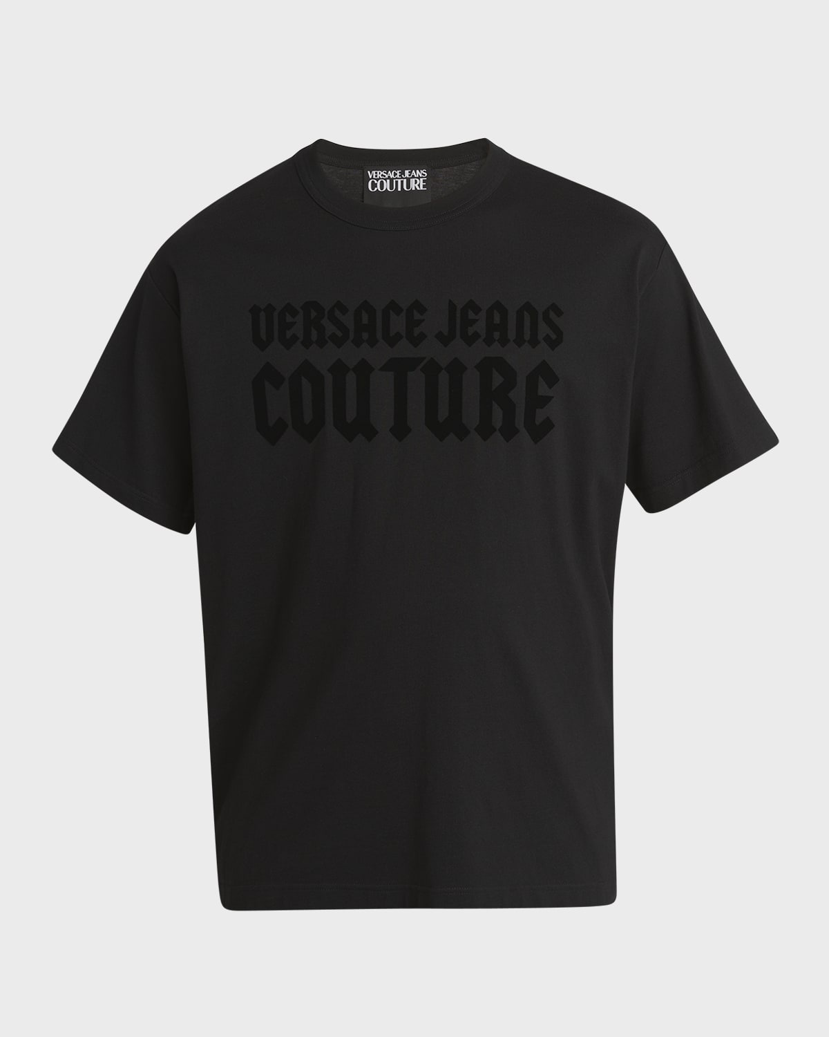 Tシャツ・カットソー VERSACE JEANS GOTHIC LOGO T-SHIRT VERSACE JEANS COUTURE Crystal Gothic Logo Regular-Fit T