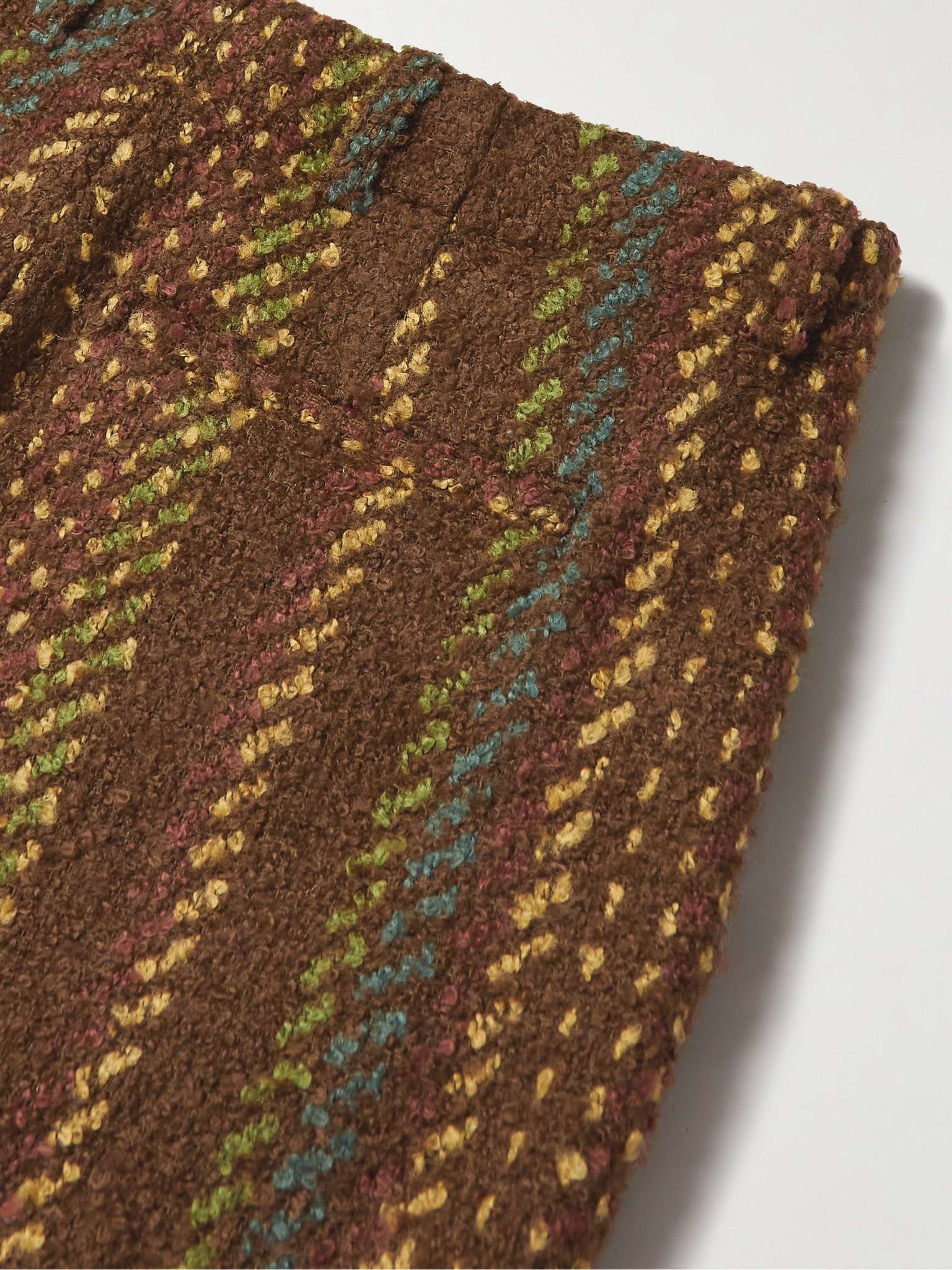 Borrowed Wide-Leg Bouclé-Jacquard Trousers - 5