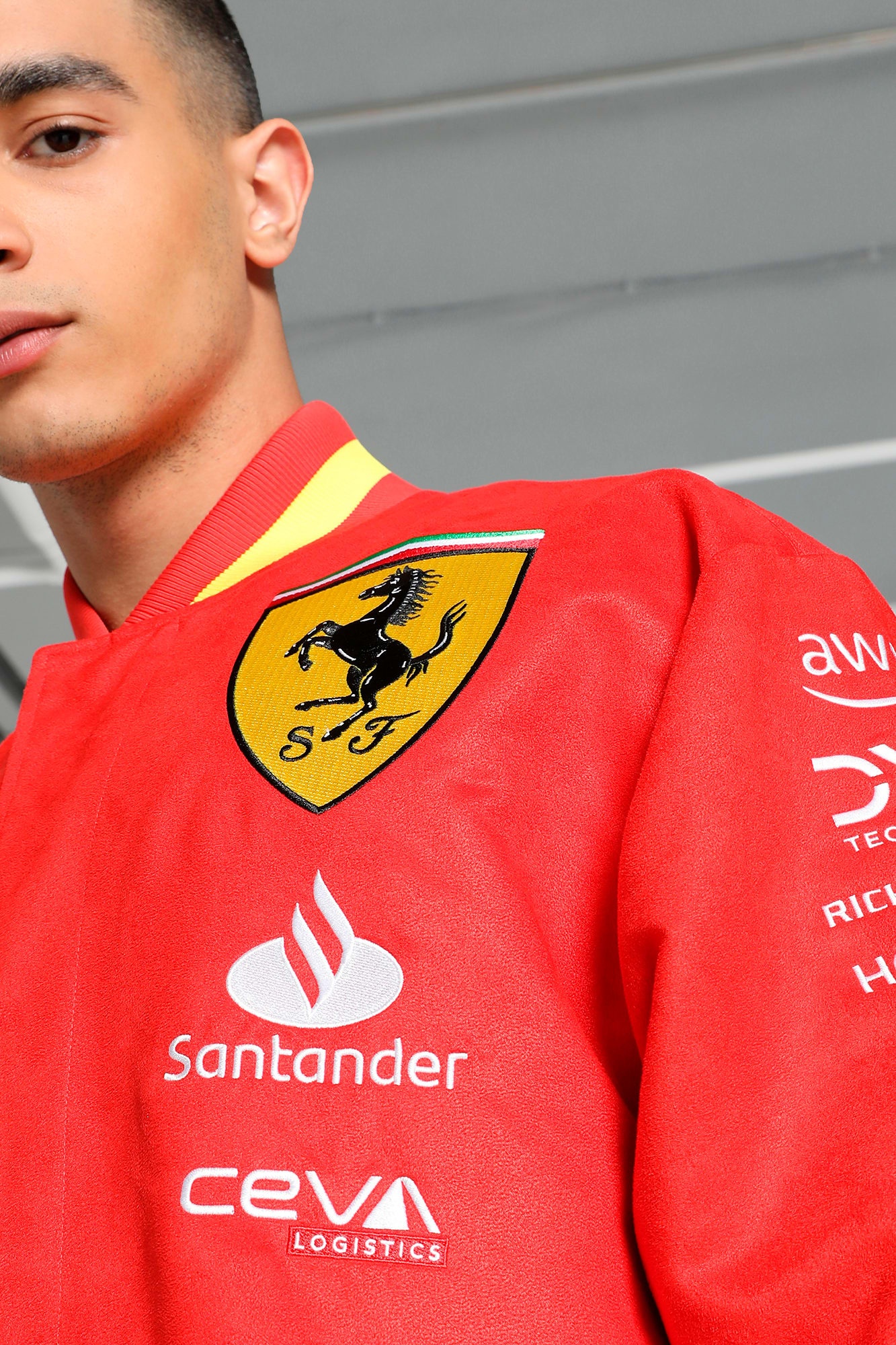 Scuderia Ferrari Team Men's Varsity Jacket - 5