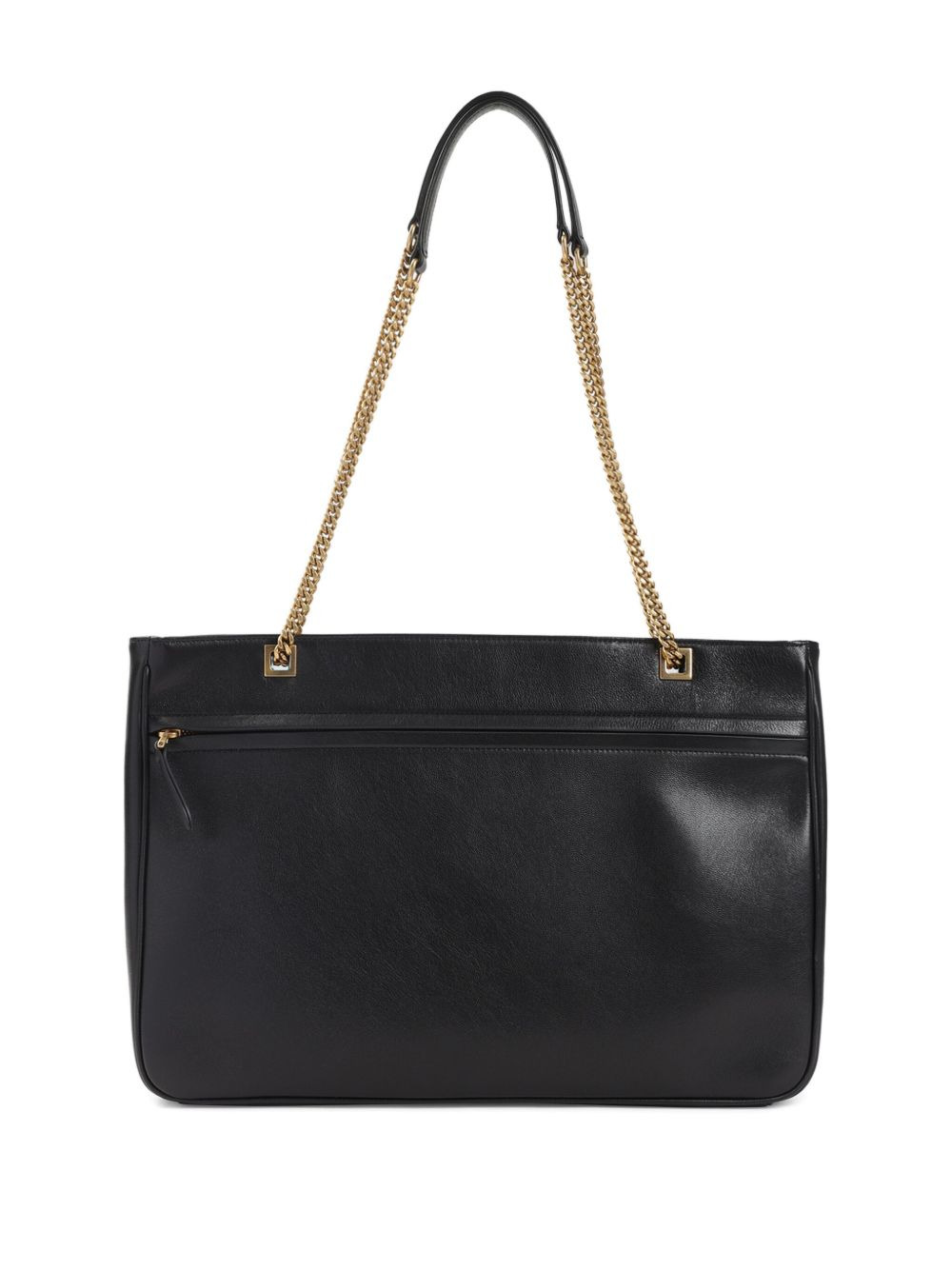 V-detail chain tote bag - 2