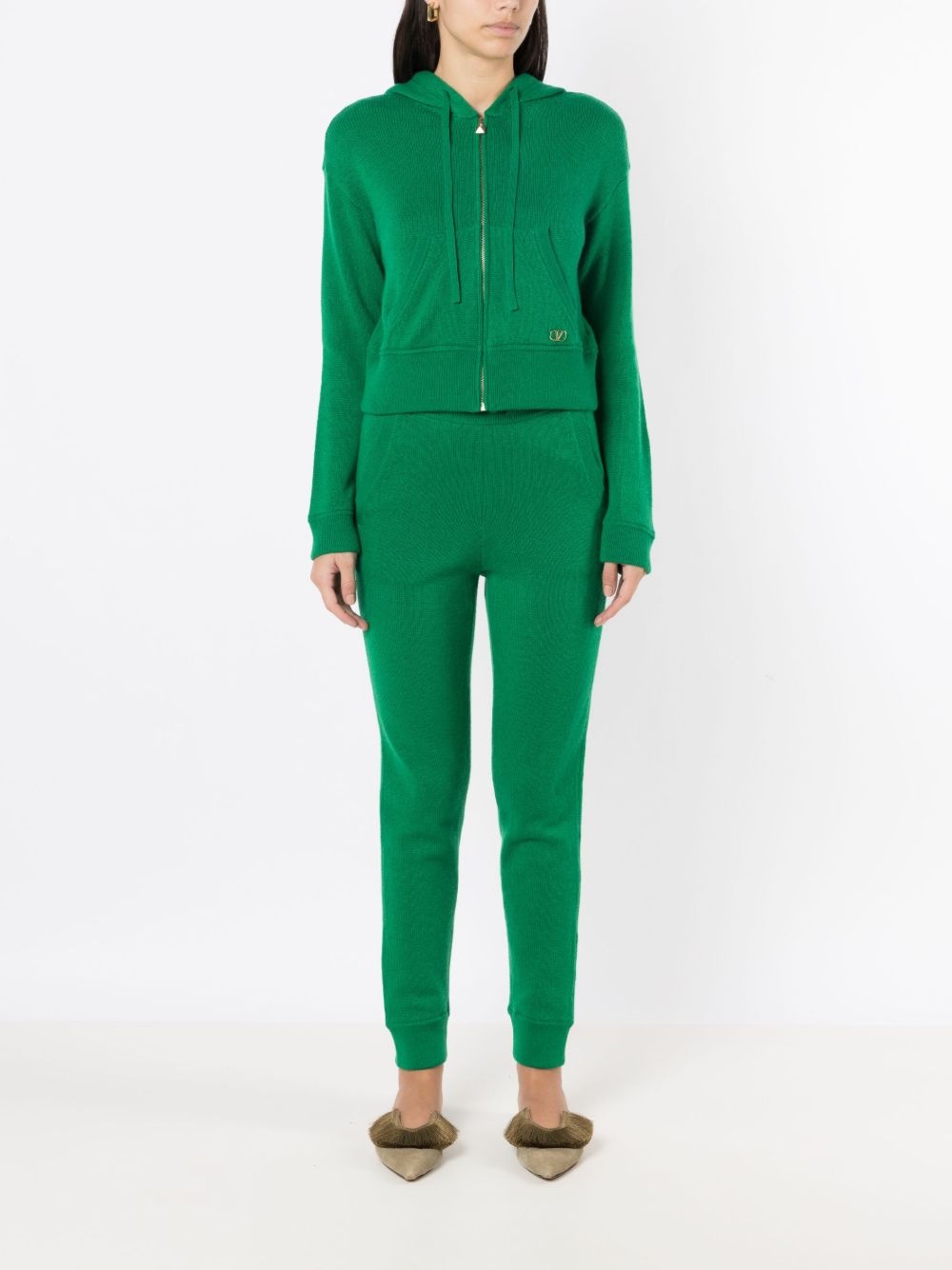 drawstring wool trousers - 2