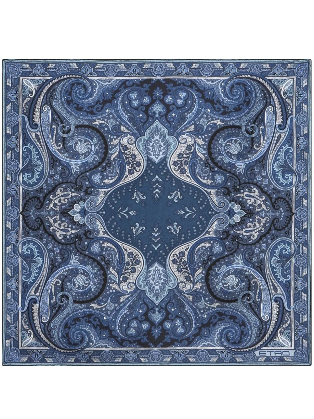 printed silk pocket square - 1