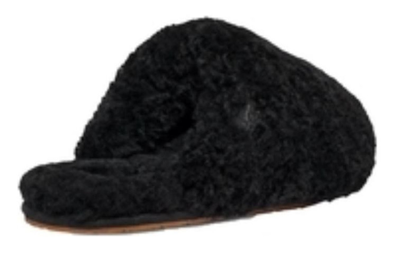 UGG (WMNS) UGG Maxi Curly Slide 'Black' 1133151-BLK outlook