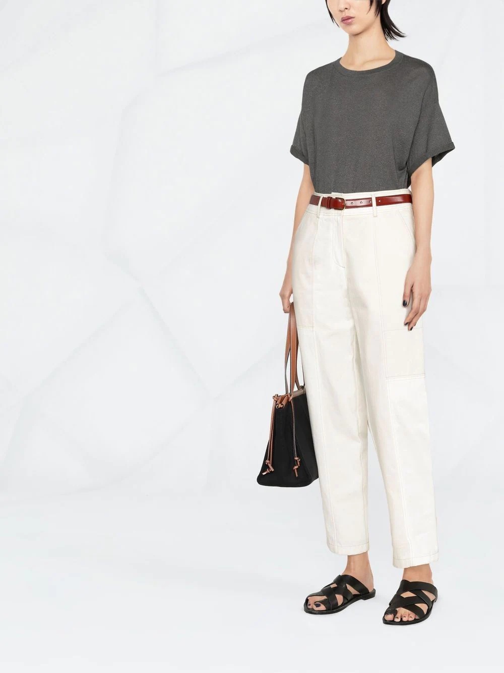 round-neck short-sleeve T-shirt - 2