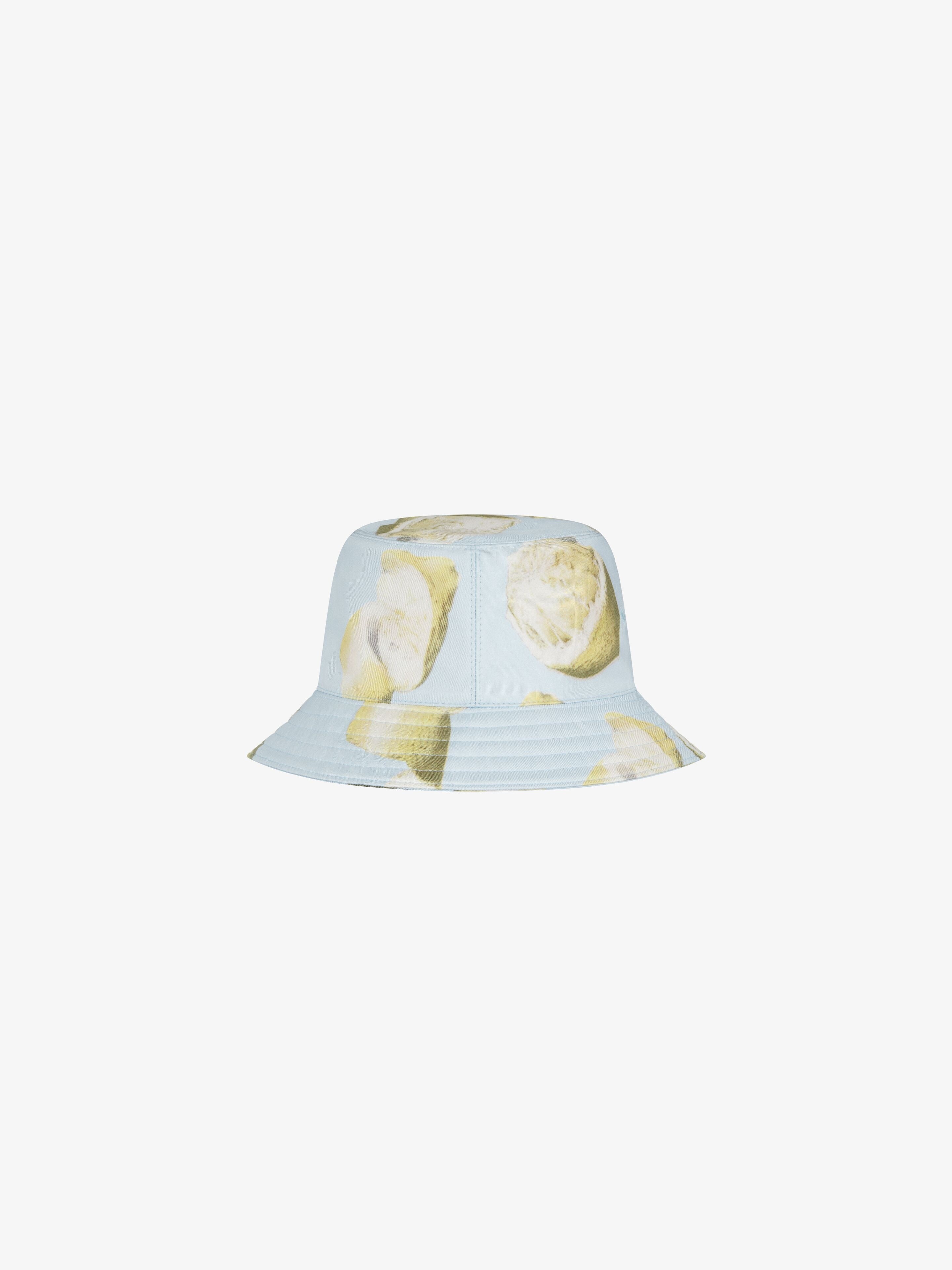 GIVENCHY BUCKET HAT IN SILK WITH LEMON PRINT - 2
