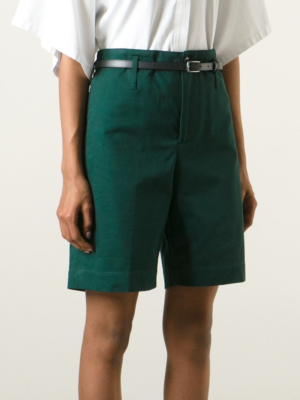'Kate' belted shorts - 2