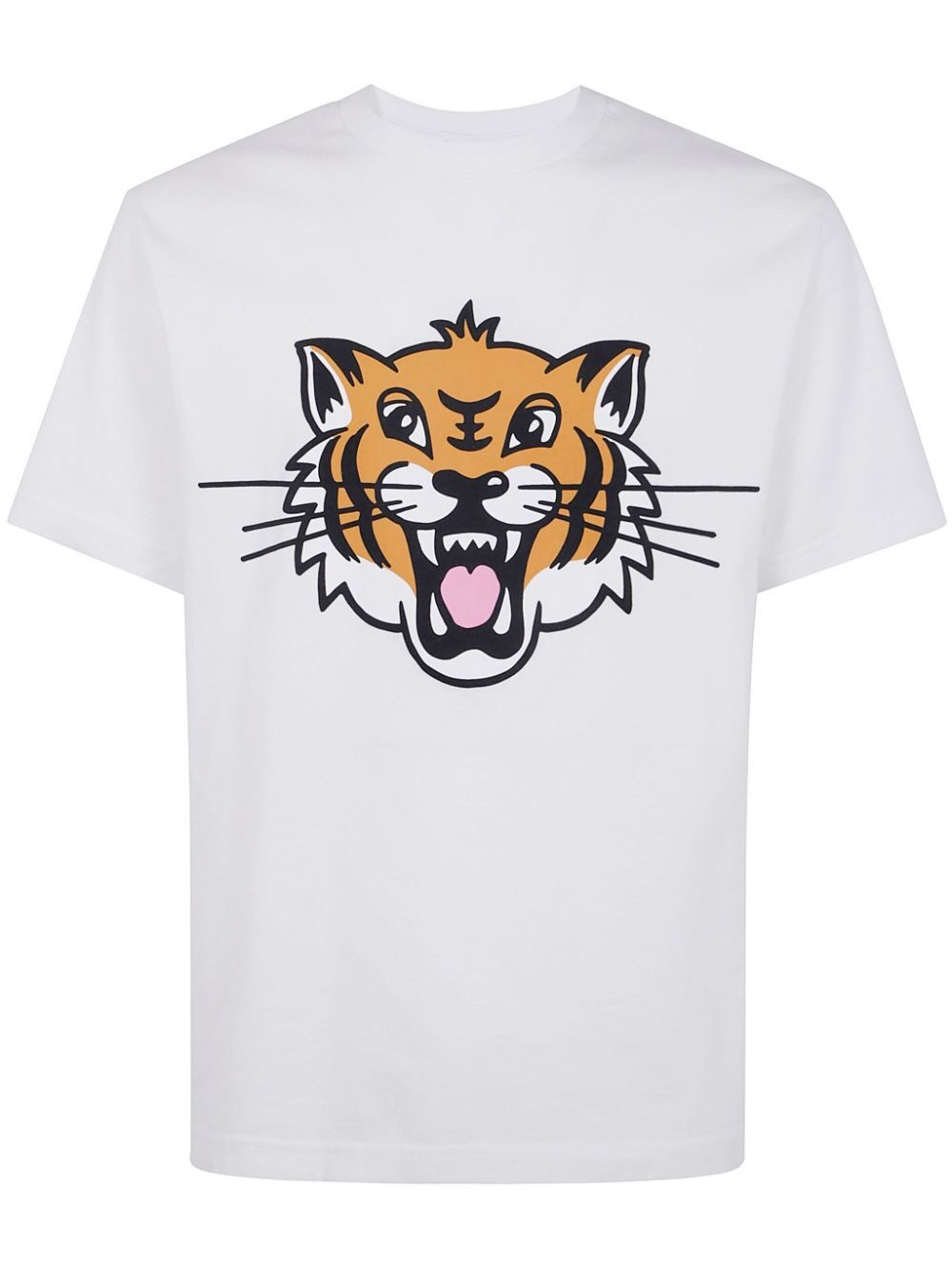 Kenzo Men Happy Tiger Printed T-Shirt - 1