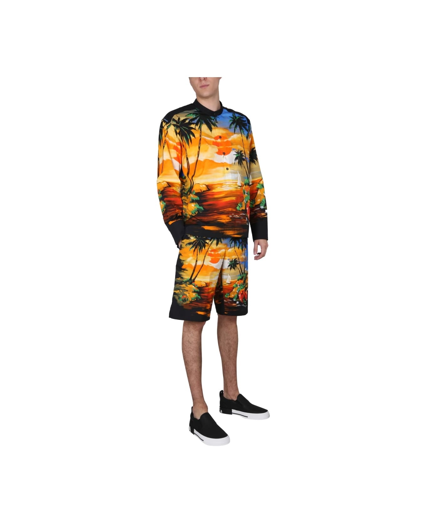 Bermuda Shorts With Hawaii Print - 2