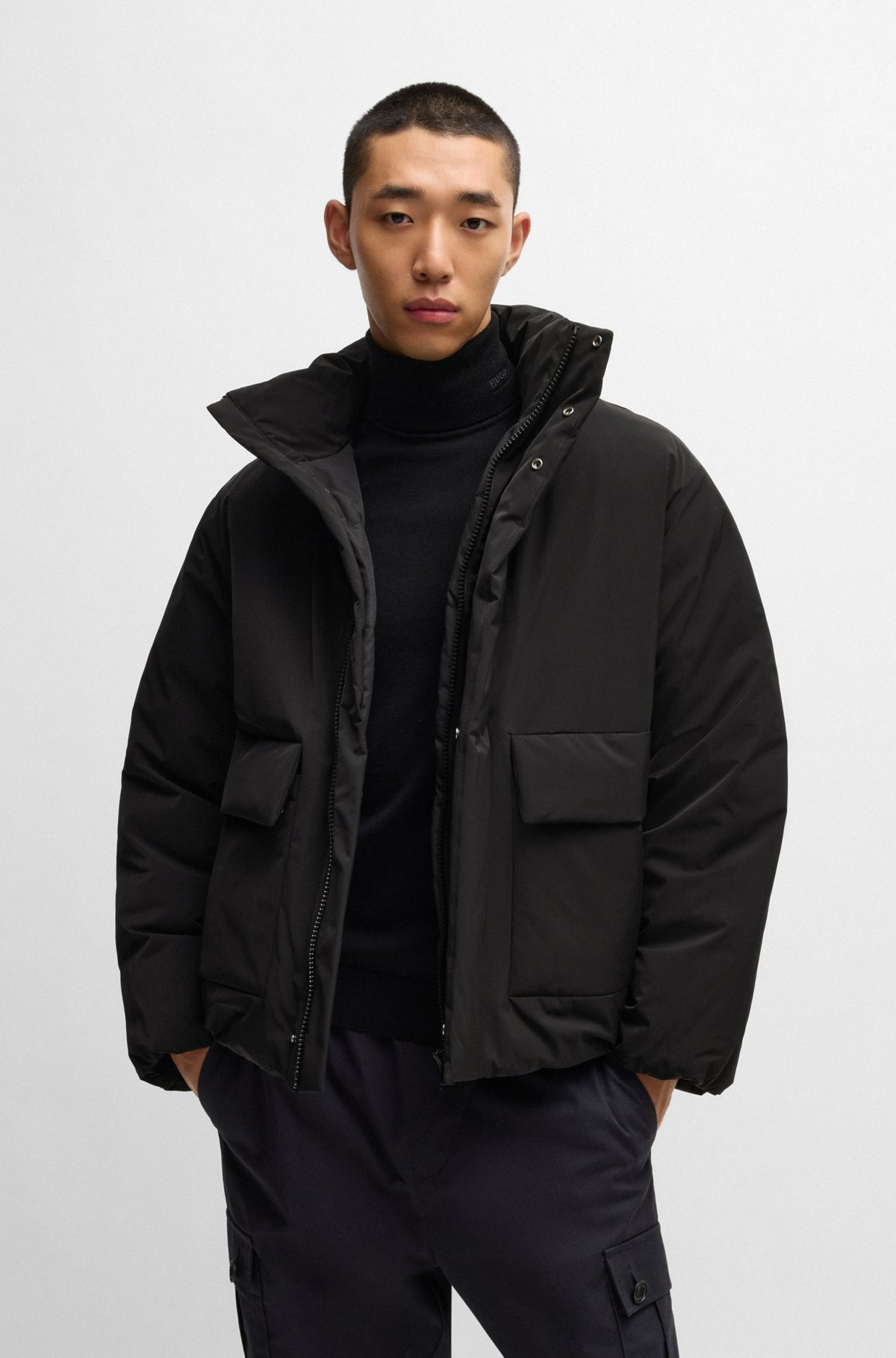 WATER-REPELLENT JACKET WITH CHAMBERLESS PADDING - 2