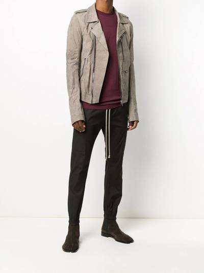 Rick Owens suede biker jacket outlook