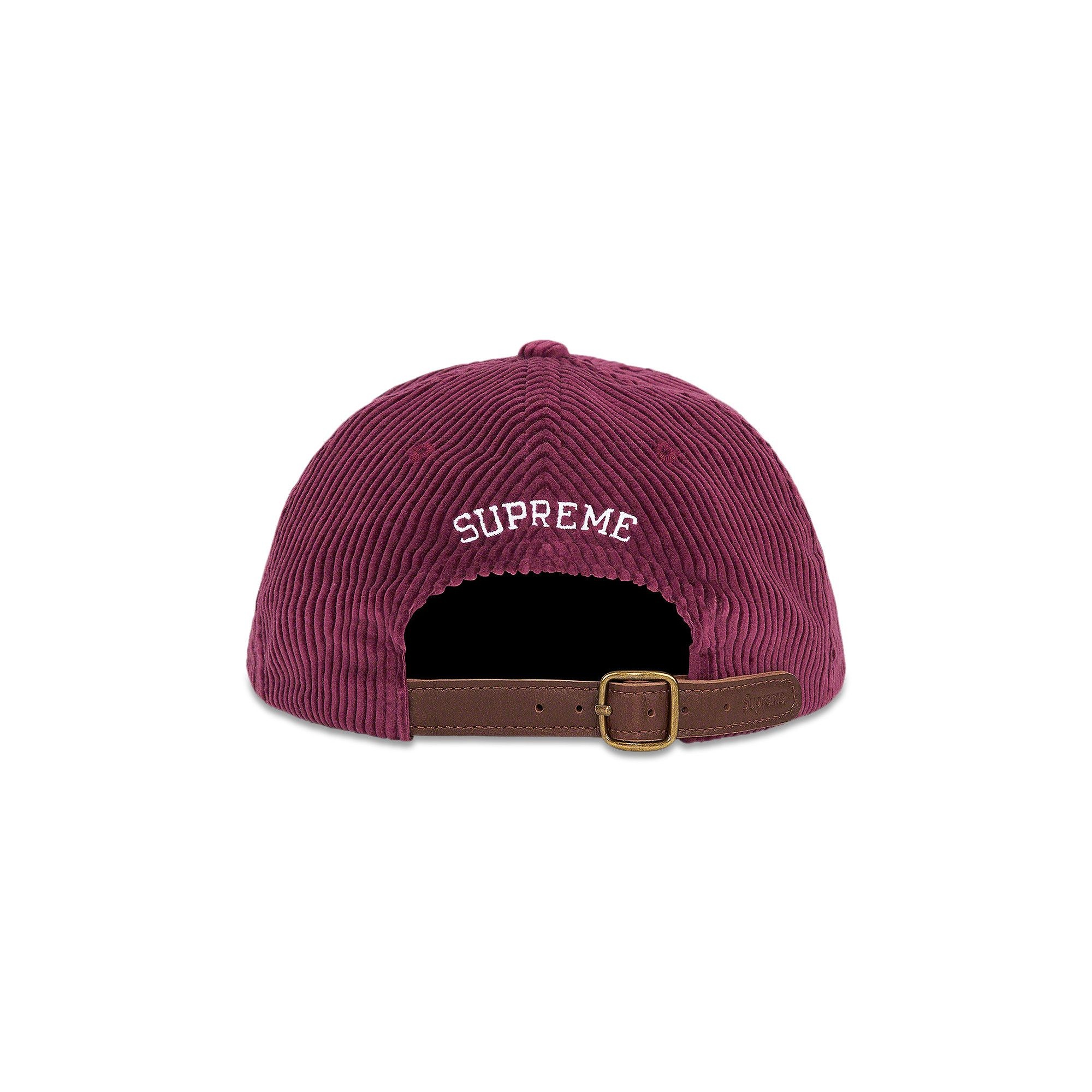 Supreme Script Corduroy 6-Panel 'Magenta' - 2