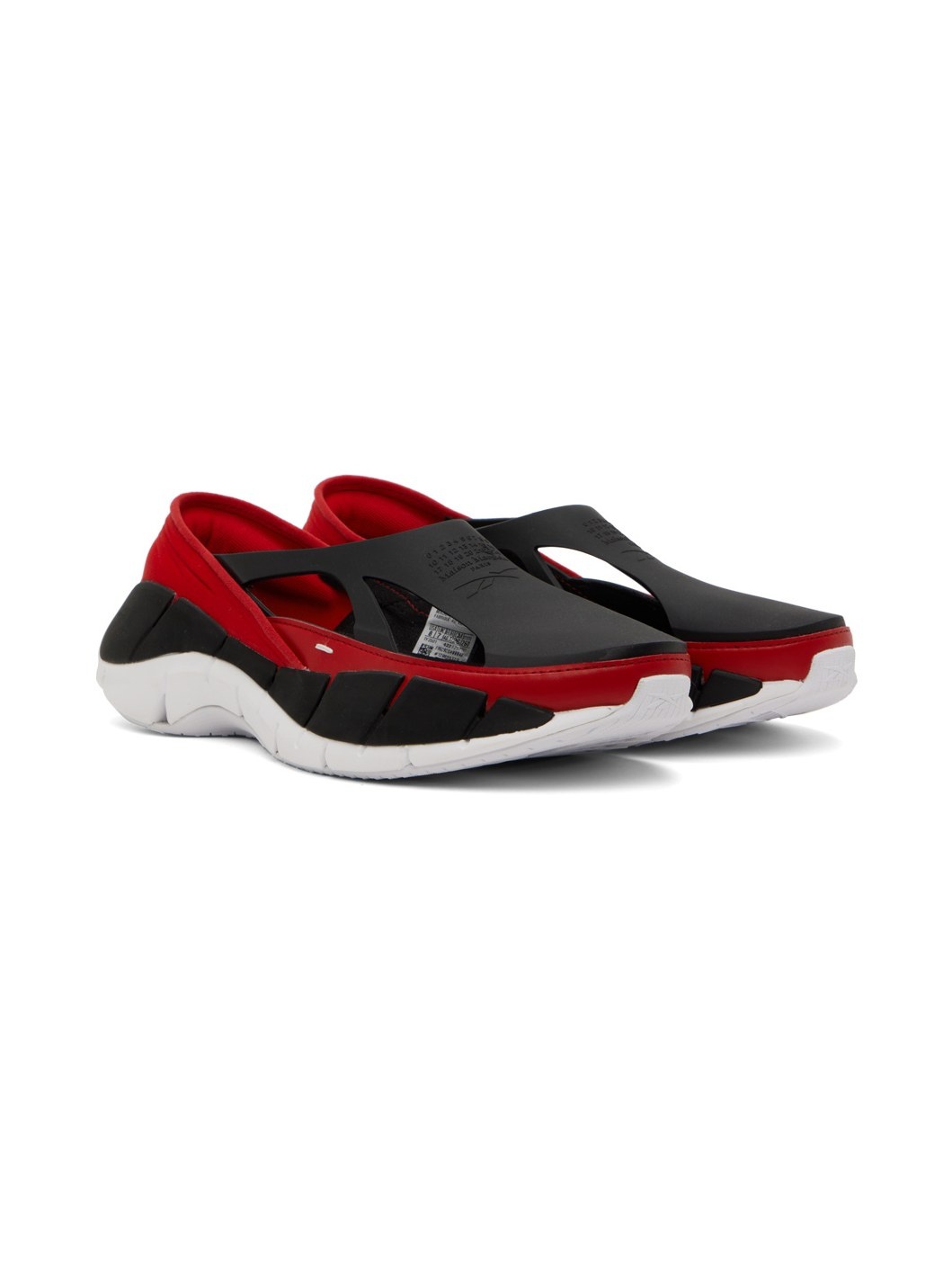 Red & Black Reebok Edition Croafer Sneakers - 4