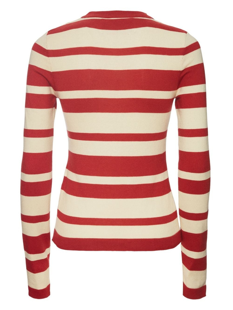 striped cotton-blend jumper 5