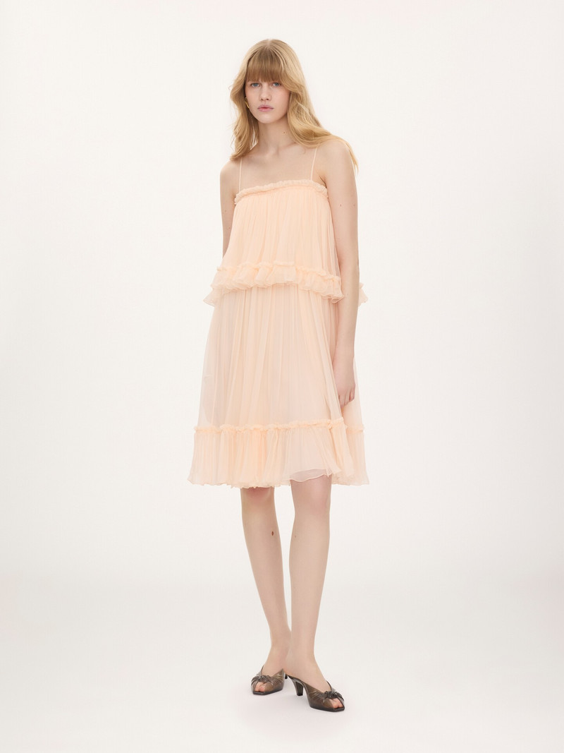 Chloé SLEEVELESS MINI DRESS IN SILK MOUSSELINE outlook