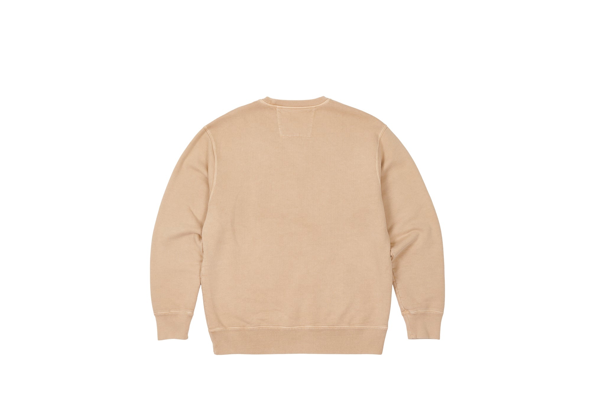 PALACE C.P. COMPANY CLASSIC OVER DYED CREW SWEAT STONE - 2