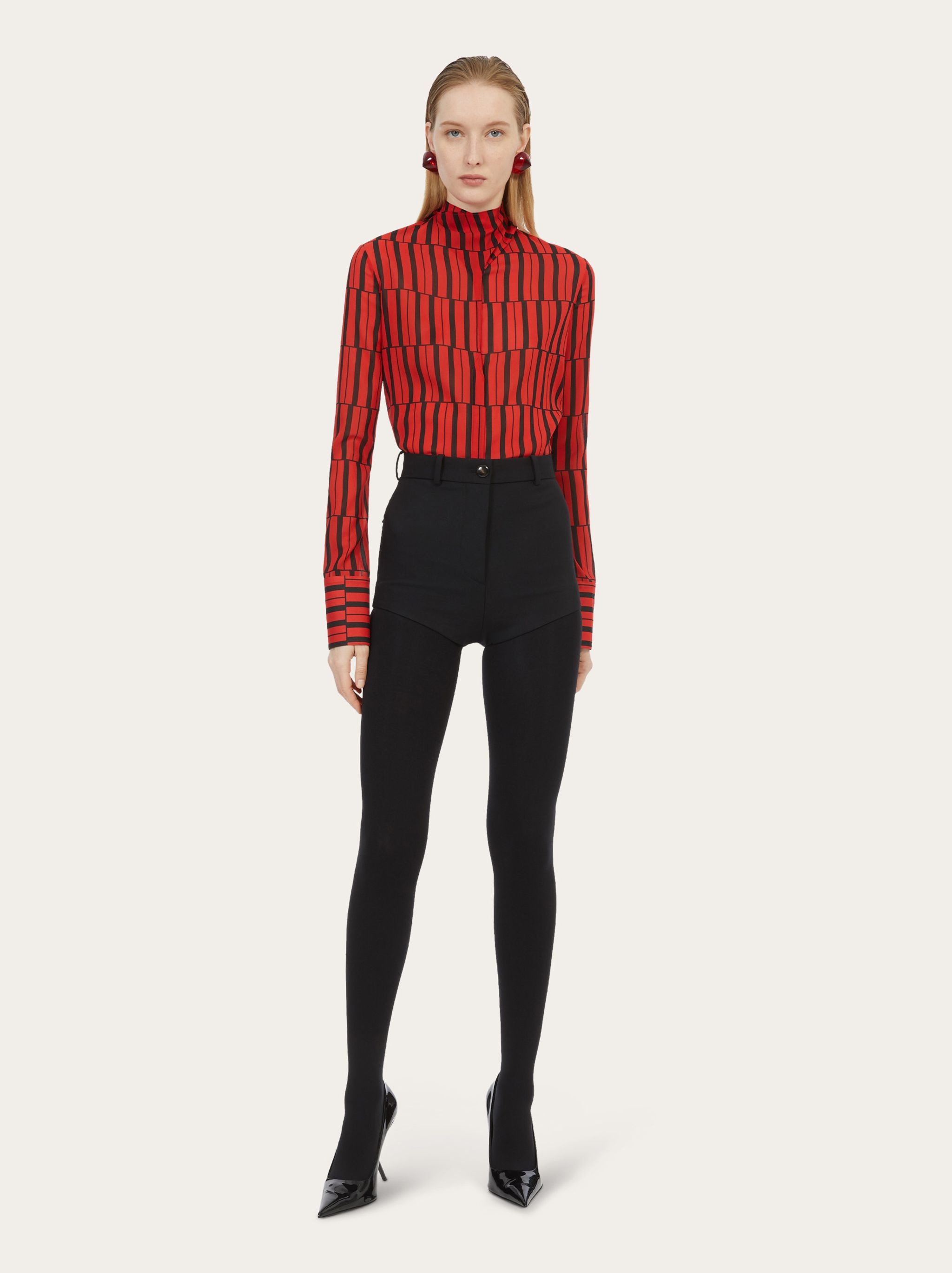 Sash collar shirt - 6