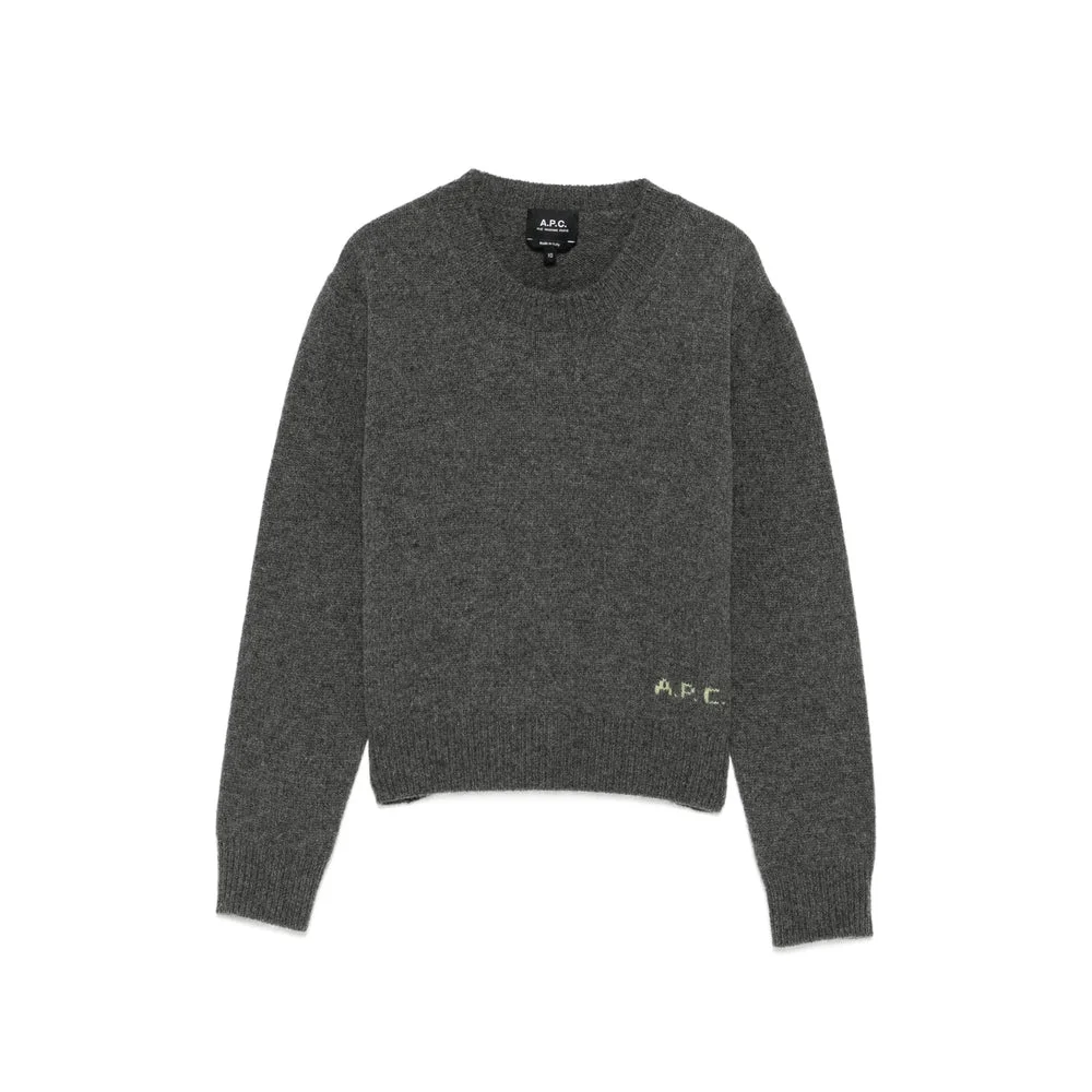 A.P.C. Grey Knitwear - Jumpers Women - 1
