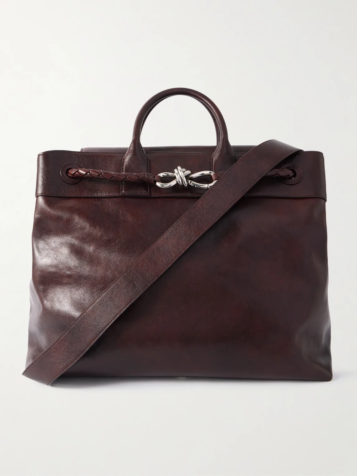 Andiamo Large Leather Messenger Bag - 1