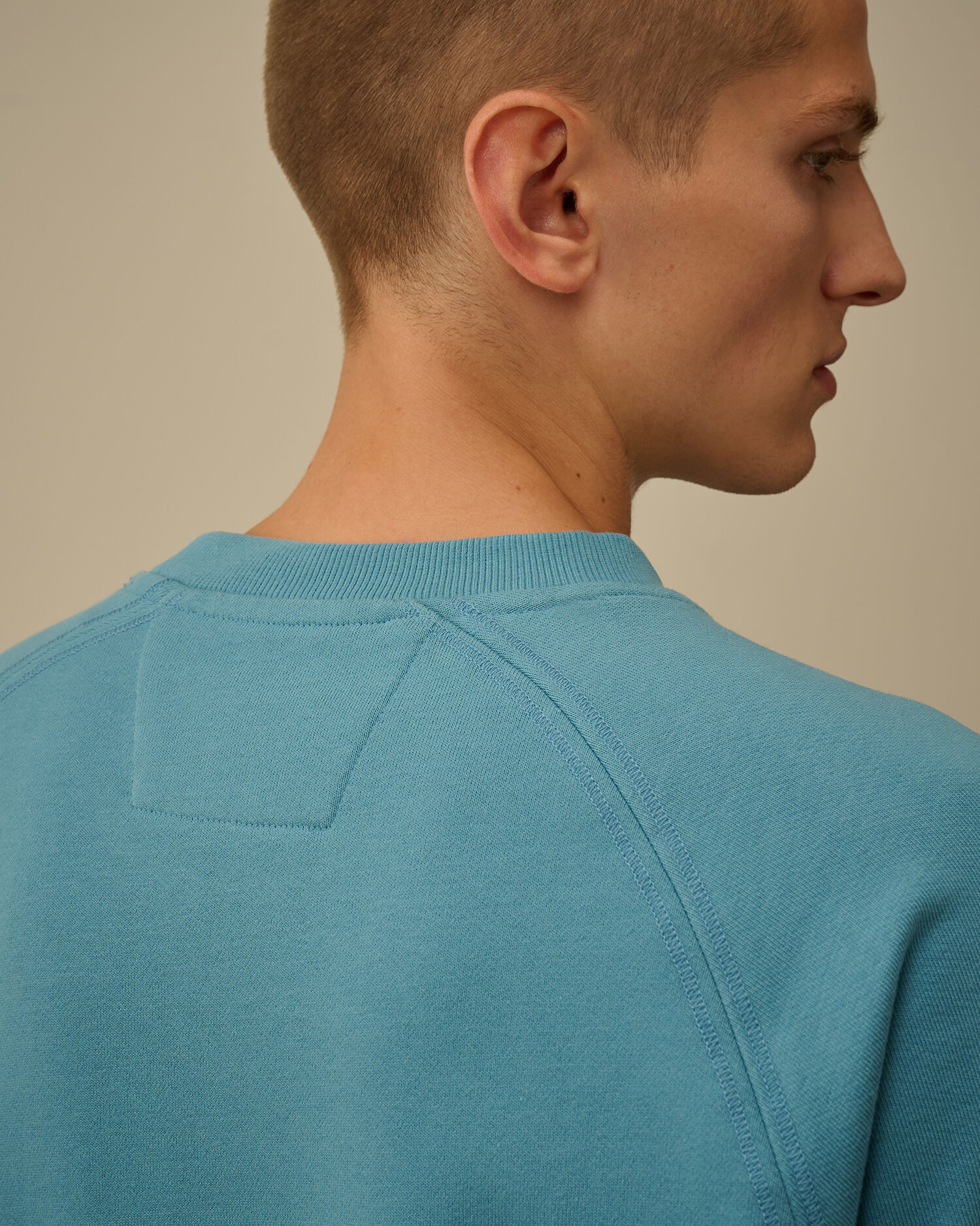 Diagonal Raised Fleece Crewneck Logo Sweatshirt - 6