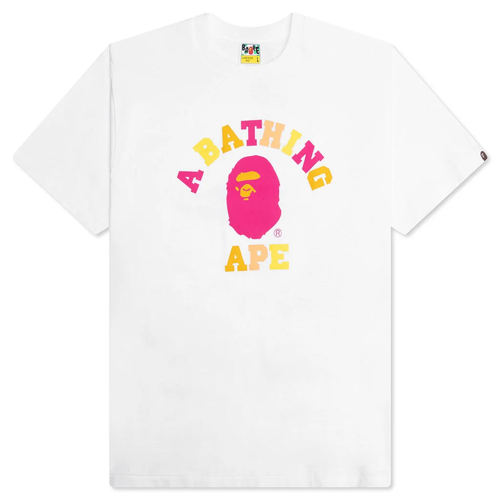 COLORS COLLEGE TEE - WHITE - 1