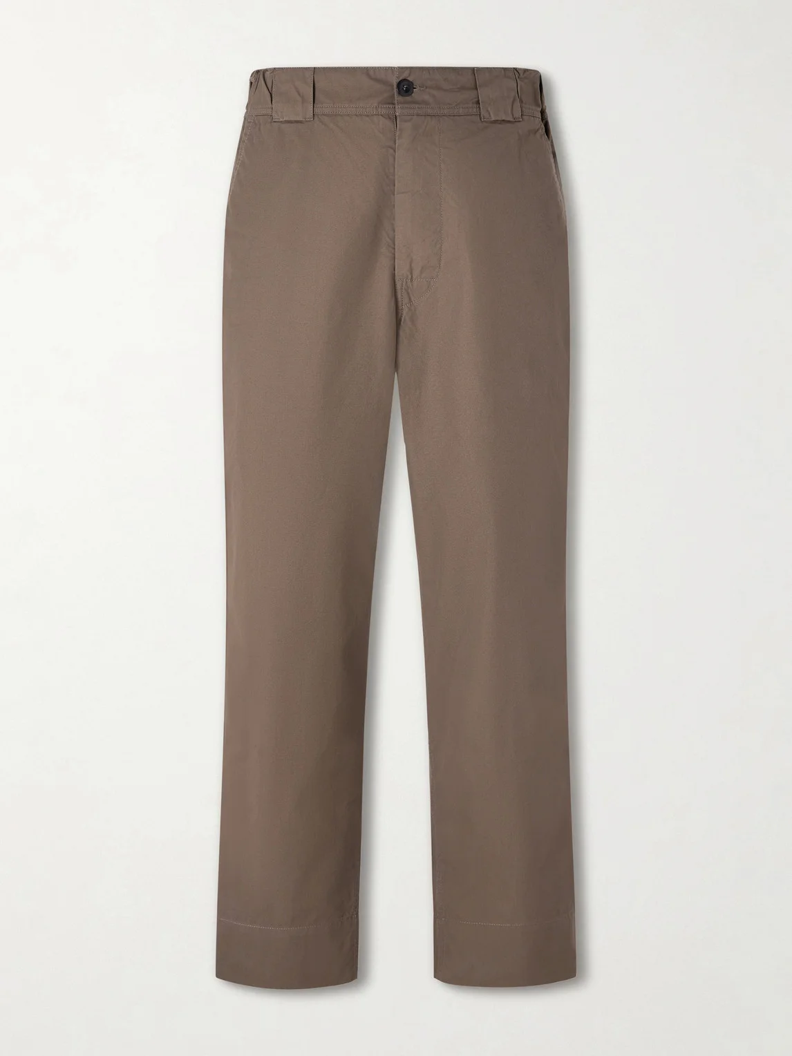 Tapered Cotton-Blend Canvas Trousers - 1