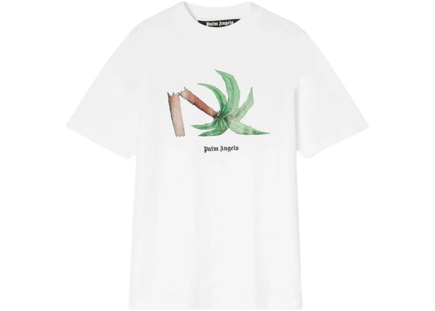 Palm Angels Broken Palm Classic T-Shirt White/Green - 1