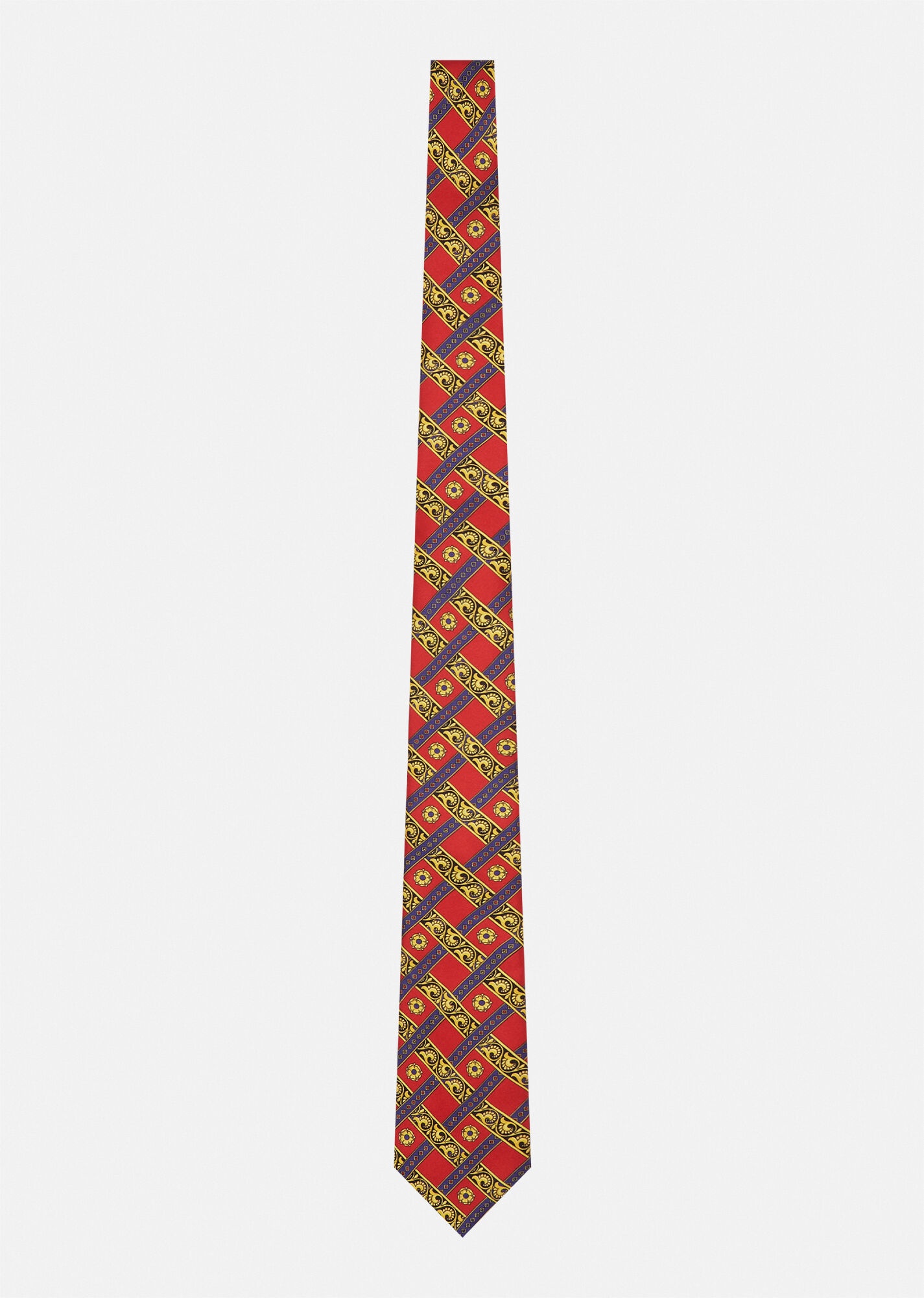 Quadri Barocco Print Silk Tie - 1