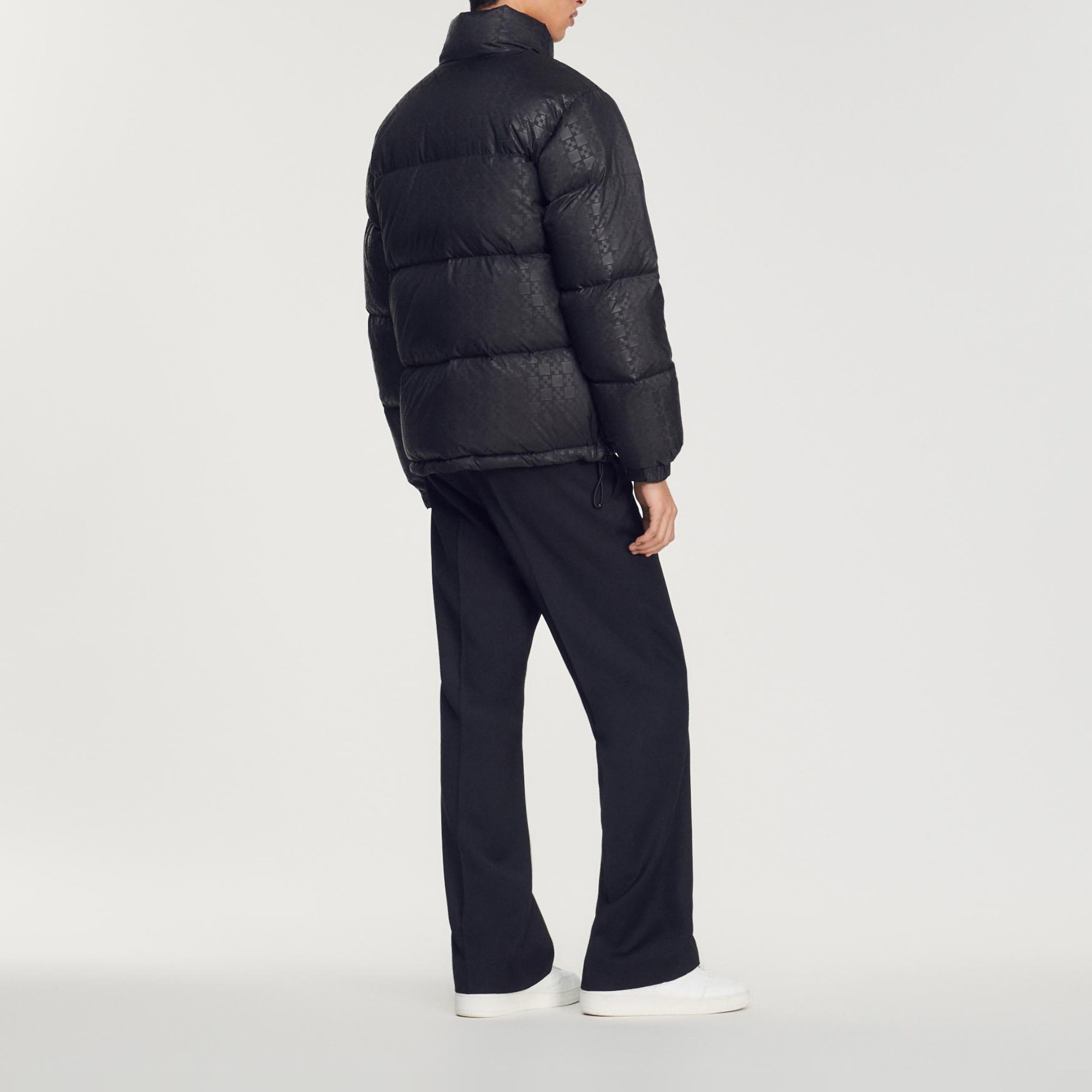 Oversized padded Sandro logo jacket - 5
