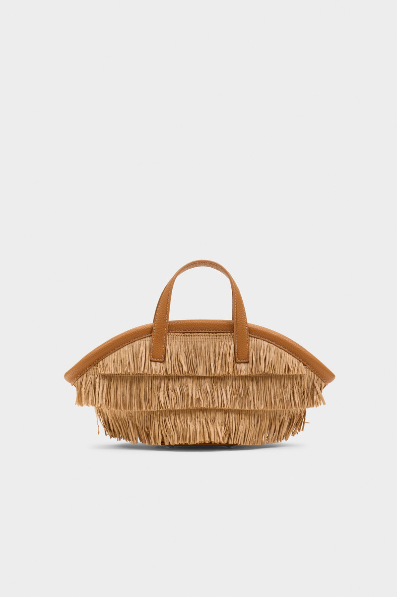 Mini Fringe Mercado Tote In Natural 1