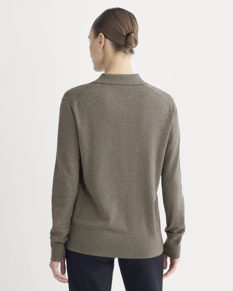 OVERSIZED POLO SWEATER IN COTTON MERINO 5